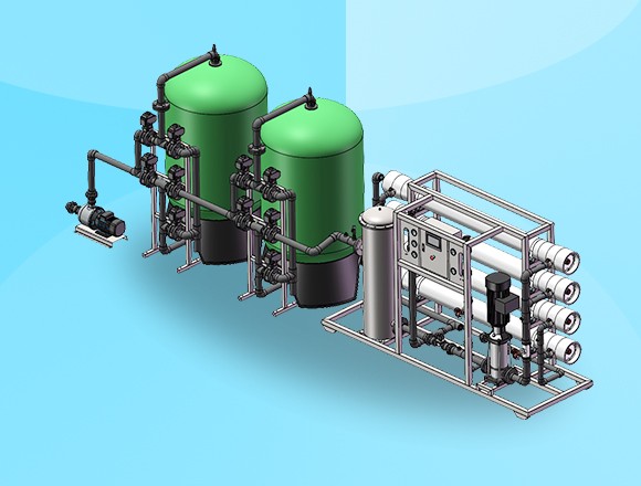 8噸/時 反滲透設(shè)備，海南水處理生產(chǎn)廠家長期提供純水設(shè)備