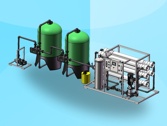 10噸每小時反滲透設備，純水設備生產廠家 反滲透設備制造商